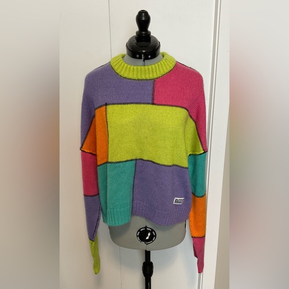 ragged priest colourblock sweater oversized size xs - Picture 1 of 3